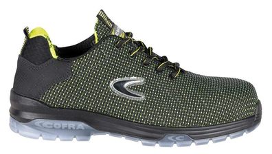 Cofra Revival S3 SRC Sicherheitsschuh Halbschuh Gr. 43 Schwarz Gelb