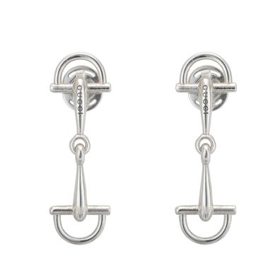 Gucci - YBD875899001 - Gucci Bracket Gucci Bracket-Anhängerohrringe aus Sterlingsilbe