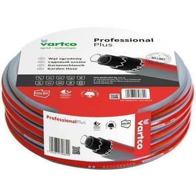 6 lagiger Wasserschlauch Flexibel UV Beständig Rot Vartco Professional Plus