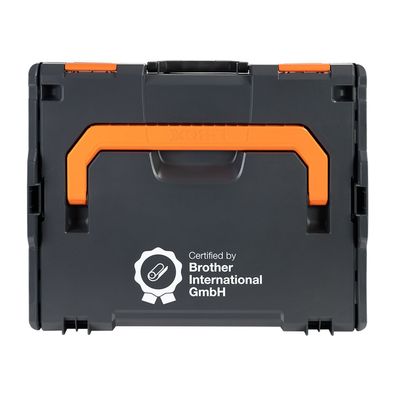 Brother Zptouchlboxxkompl, Hartschalenkoffer, Schwarz, Orange
