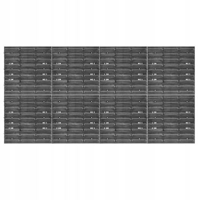 KADAX Werkstattwandregal, aus Kunststoff, Wandregal, Wandplatten, 156 x 78 cm