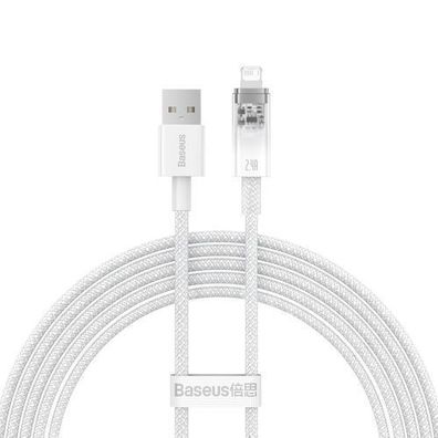 Baseus Explorer Serie USB-Kabel - Lightning Anschluss, 2,4A Ladekapazitaet, 2 Met