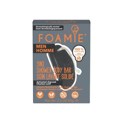Men´s shower soap for face, body and hair What A Man (3 in 1 Shower Body Bar) 90 g