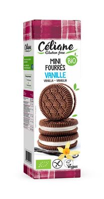 3x Céliane Doppelkekse mit Vanillefüllung 125g