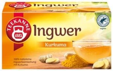 Teekanne Ingwer Kurkuma (18 Teebeutel, 32,4 g)