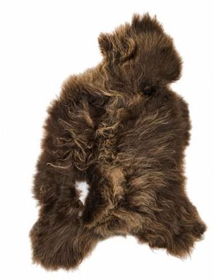 Schaffell Echt | Naturbraun, ca. 115 cm | Langflor | Öko gegerbt