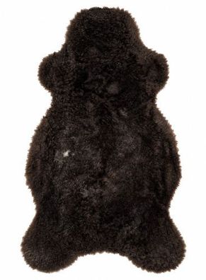 Schaffell Echt | Dunkelbraun, ca. 110 cm | Weichflor | Öko gegerbt