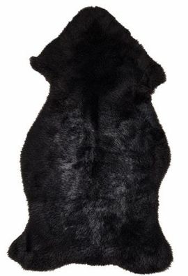 Schaffell Echt | Schwarz, ca. 98 cm | Kurzhaar | Öko gegerbt
