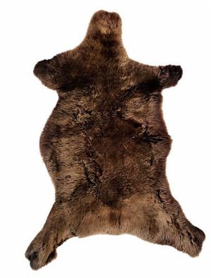 Schaffell Echt | Kastanienbraun, ca. 110 cm | Kurzhaar-Weichflor | Öko gegerbt