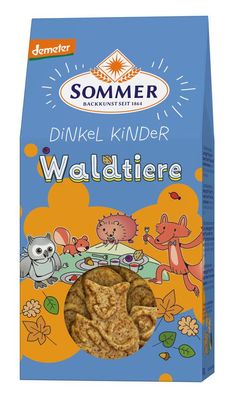 3x SOMMER Demeter Dinkel Kinder Waldtiere 150g