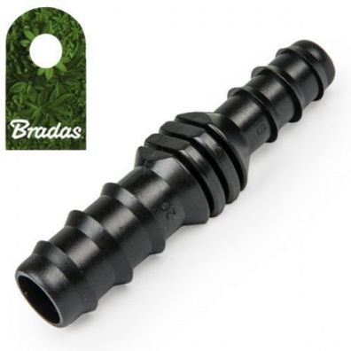 Steckverbinder 16mm auf 12mm Reduktion Tropfrohr Schlauchverbinder gerade Tropfs