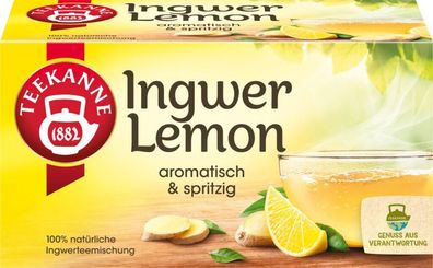 Teekanne Ingwer Lemon (20 Teebeutel, 35 g)