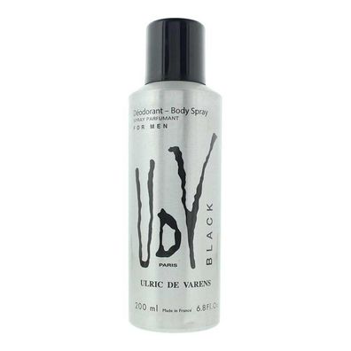 Ulric De Varens, Black, Deospray, für Herren, 200 ml