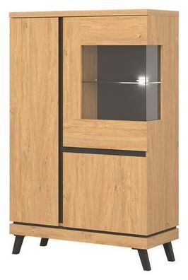 Vitrine ATE 04 Wohnzimmerschrank Vitrinenschrank (ohne Licht)
