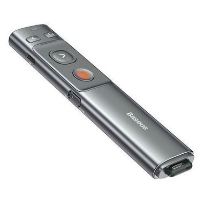 Baseus Orange Dot Kabelloser Laserpointer fuer Praesentationen - Grau (Batterien n