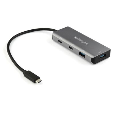 StarTech 4 Port USB C Hub w/ 2x USB A & 2x USB C, SuperSpeed 10Gbps USB Type-C 3.1/3