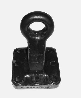 Pitonfix Zugöse 22 t, 50 mm, Lochbild 110x100 mm, M16, Stützlast 3000 kg