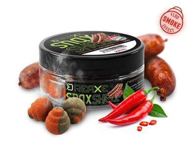 6 x D SNAX SHELL Köder / Frankfurter Wurst - Chili wafters löslich - 10 mm / 30 g