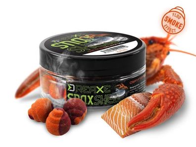 6 x D SNAX SHELL Köder / Lachs - Krebs wafters löslich - 10 mm / 30 g
