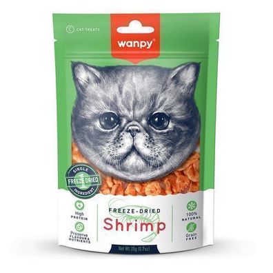 WANPY für Katzen – gefriergetrocknete Garnelen 20 g