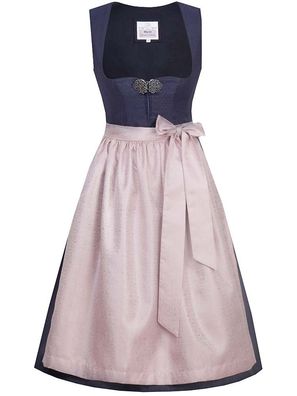 MarJo Dirndl Codi 65cm Länge nachtblau mauve