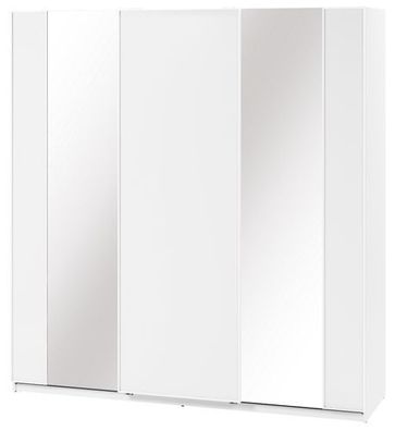 Schwebetürenschrank MAXI MX-05 Kleiderschrank 220x235x71 cm Schrank mit Spiegel Weß