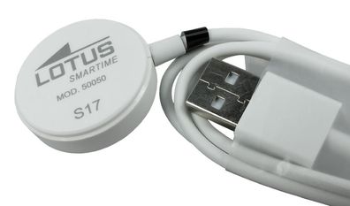 Lotus Smartwatch Herren | Ladegerät USB Ladekabel weiß 58cm | 50050