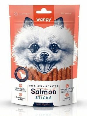WANPY für Hunde – Lachs-Sticks 100 g
