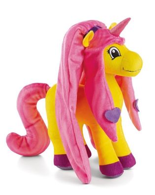 NICI Lissy PONY Einhorn 22cm stehend Dilara gelb/pink Neuware
