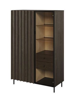 Vitrine Piemonte PE-06 Schrank Vitrinenschrank Beleuchtung Wohnzimmerschrank