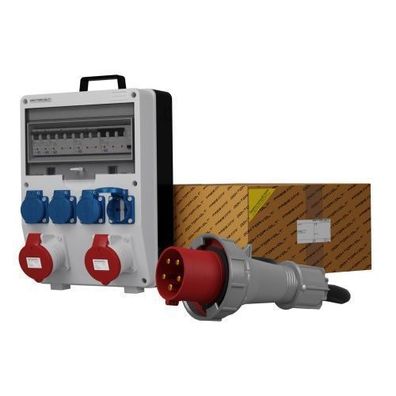 Stromverteiler TD-S/ FI 2x32A 4x230 SKH Kabel 5x10mm2 Doktorvolt® 0021