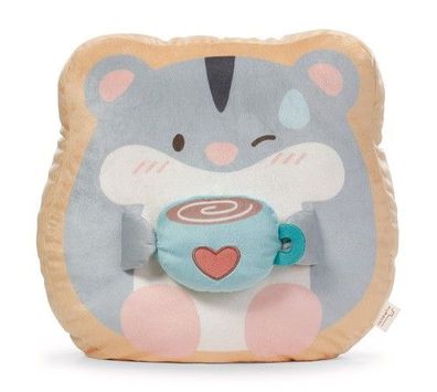 NICI Mymochi Kuscheltier-Kissen Hamster Shai mit Tasse Neuware