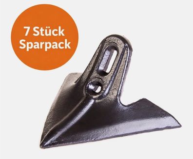 7X Gänsefußschar 300mm Langloch 30-45mm schwarz Grubberschar Stoppelbearbeitung