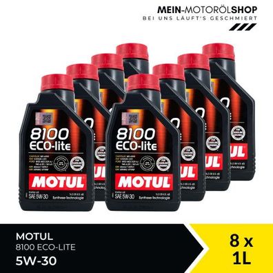 Motul 8100 Eco-lite 5W-30 8x1 Liter