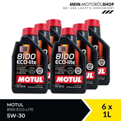 Motul 8100 Eco-lite 5W-30 6x1 Liter