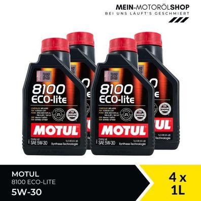 Motul 8100 Eco-lite 5W-30 4x1 Liter
