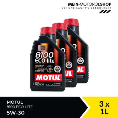 Motul 8100 Eco-lite 5W-30 3x1 Liter