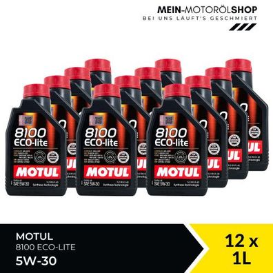 Motul 8100 Eco-lite 5W-30 12x1 Liter