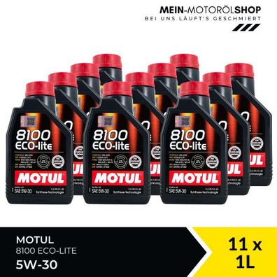 Motul 8100 Eco-lite 5W-30 11x1 Liter