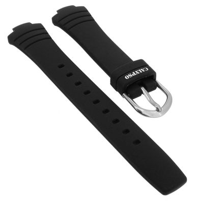 Calypso Uhrenarmband schwarz Kautschuk Spezial Anstoß K5758 • K5758/6