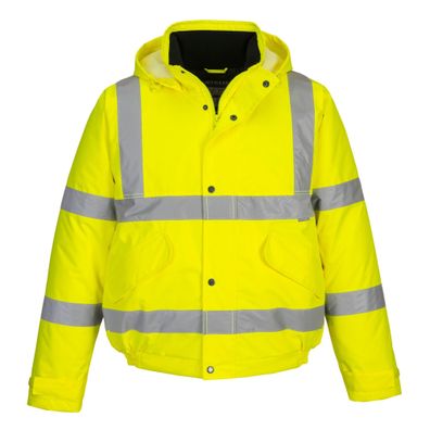 Portwest US463 Warnschutz Bomberjacke Herren 8XL Gelb wasserdicht geféttert