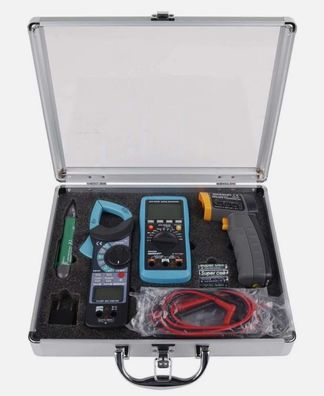 Messgeräteset Multimeter Set Spannungsmesser Zangenmultimeter IR Thermometer