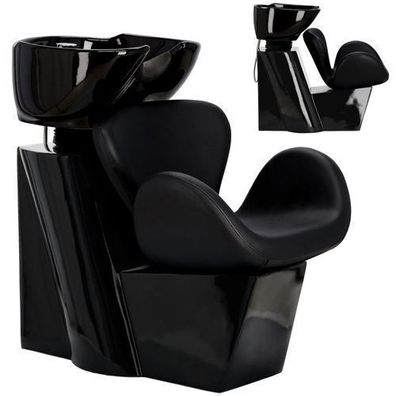 Friseurwaschanlage Viva bewegliche Keramikschüssel mit Armatur für Barber Salon