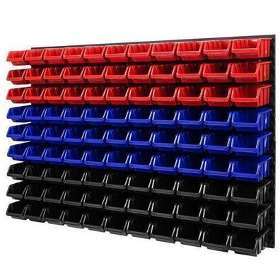 Stapelboxen Set 4x Wandregal Lagersystem 99 Boxen 1152 mm x 780 mm