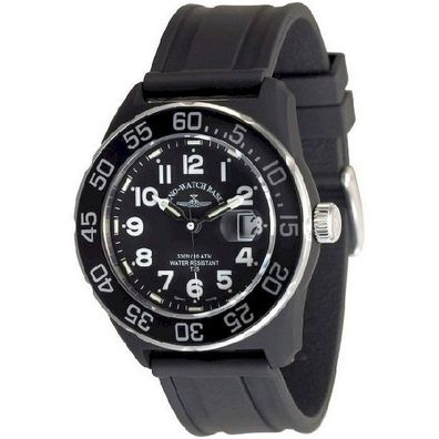 Zeno-Watch - Armbanduhr - Herren - Chrono - Diver Look H3 Teflon black - 6594Q-a1