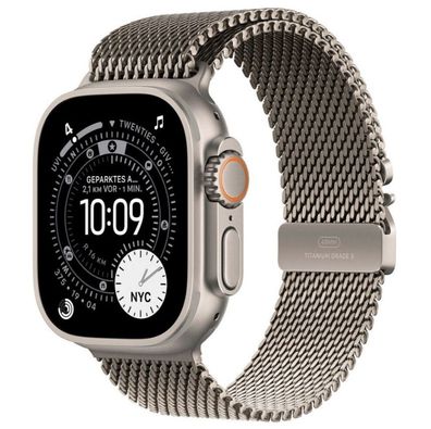 Apple Watch Ultra 3 Titanium Natural Milanese Loop Natural S 5G GPS eSIM Unisex -