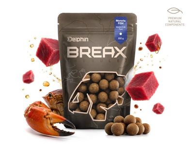 6 Pack. Boilies Delphin BreaX / MonstaFISH Monsterkrabbe-Thunfisch 16mm/300g