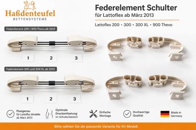 Federelement Schulter Lattoflex 200 300 300 XL 900 Thevo ab 2013 Ersatzteil