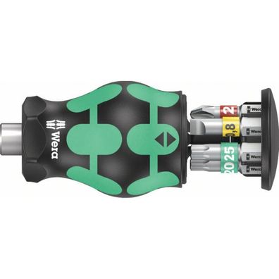 Wera Kraftform Kompakt Stubby Magazin 1 Bit-Satz (schwarz/grÃ #188; , 7-teilig)