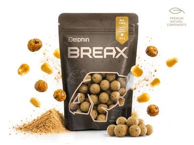 6 Pack. Boilies Delphin BreaX / NutCAKE Tigernuss-Scopex-Zuckermais 16mm/300g
